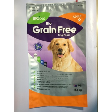 Sac de plage de nourriture pour chiens en aluminium personnalisé standard 250g