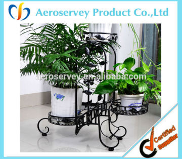 wrought iron flower pot stand