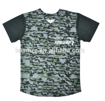 Custom made sublimation floral baseball shirt