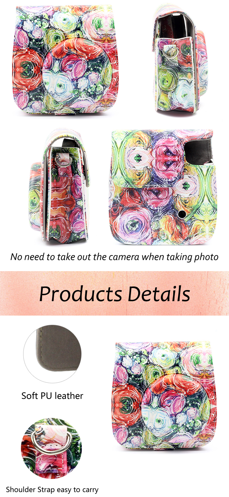 Impressionistic Flower Instax Mini 9 Case