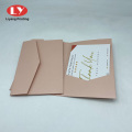 Shine Pink Wedding Invitation Card Holder Envelope Custom