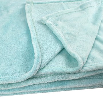 Coperta per bambini in vello di corallo lussuoso colorante semplice