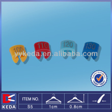 plastic size tag hanger