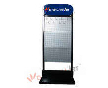 Double-side pegboard display island rack