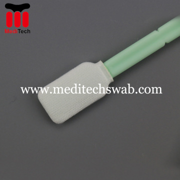 Polyester fiber tipped applicator swab