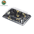 Japanese Disposable Black Plastic Sushi Togo Container