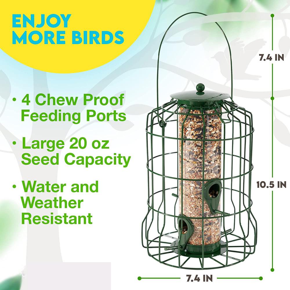 Premium Grade Steel Caged Tube Wildbird Feeder