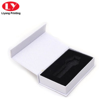 Fancy Paper Single Watch Packaging White Watch Boxes