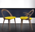 Gestoffeerde Hotel Restaurant Wood Ester Dining Chair