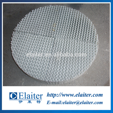 Ceramic corrugated structure tower packing & Ceramic bellow packing for sulfuric acid tower