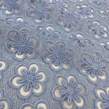Elegant Inflorescence Blossoming Hollow Embroidery Fabrics
