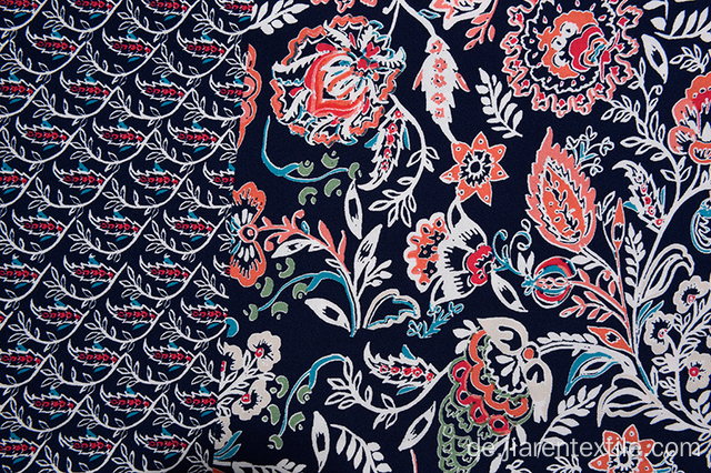 Guter Preis Grass PatternBlack Background Printed Fabrics
