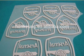 Custom raise rubberhigh density transfer labels heat transfer on garment
