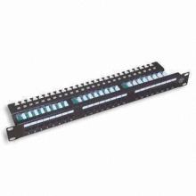 Cat.5e Patch Panel, Supports Both 568A and 568B Installations
