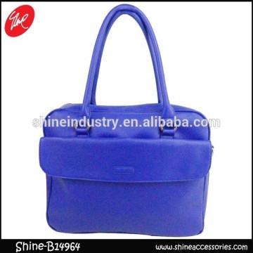 2015 Latest Blue faux leather handbag