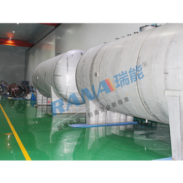 steel lined plastic PTFE chemicals storage tank