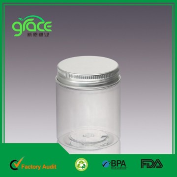 60ml high quality jar transparent plastic pet jam jar