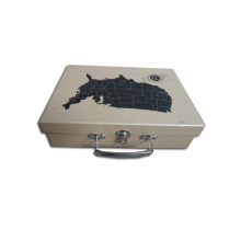 kraft Paper Metal Handle Suitcase Tool Box
