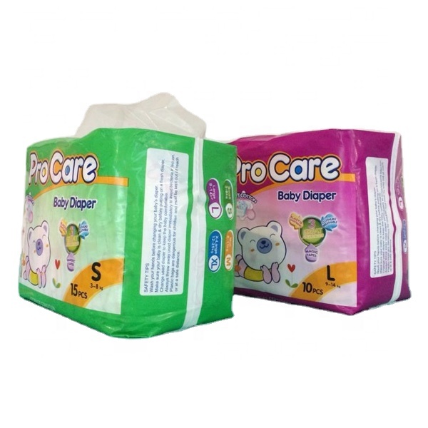 OEM disposable infant cotton breathable nappies happy baby diapers africa market