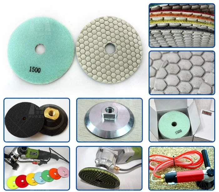 Hexagon Diamond Dry Polishing Pad for Granite Marble