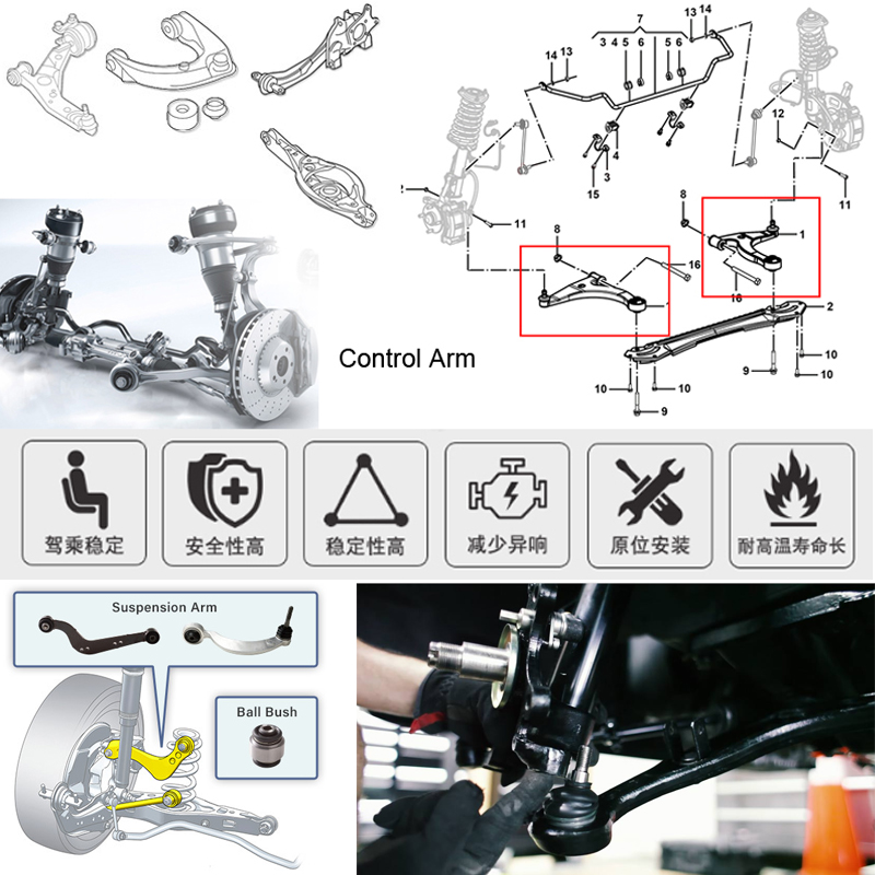 84107267 23421068 Front Lower Left LH Suspension Control Arm For Chevrolet Malibu Buick LaCrosse 2016