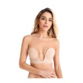 Reggiseno senza schienale invisibile adesivo aderente senza spalline push up