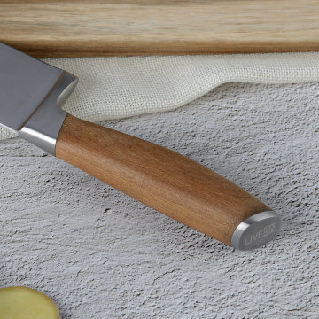 8 INCH SLICING KNIFE WITH WALNUT HANDLE