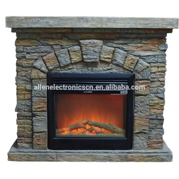 Cheap 2 Sided Polystone Electric Fireplaces No Heat for Christmas