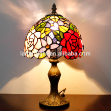 S00108T01 8" tiffany table lamp New design of flower tiffany table lamp for home from china tiffany lamp factory