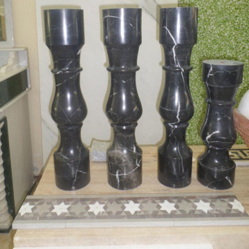 Cheap and fine carved bridge railings black balcony balusters