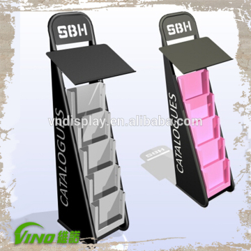 Newspaper Magazine Metal Display Shelves Racks , magazine stand , display stand for magazine and newspaper