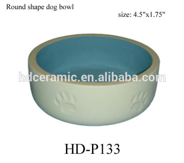 Newest ceramic pet bowl with paw