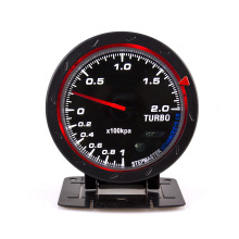 Ramainer 2.5'' 60mm Turbo Boost Gauge 2 Bar White Red LED Car Pressure Meter 200kpa 12V