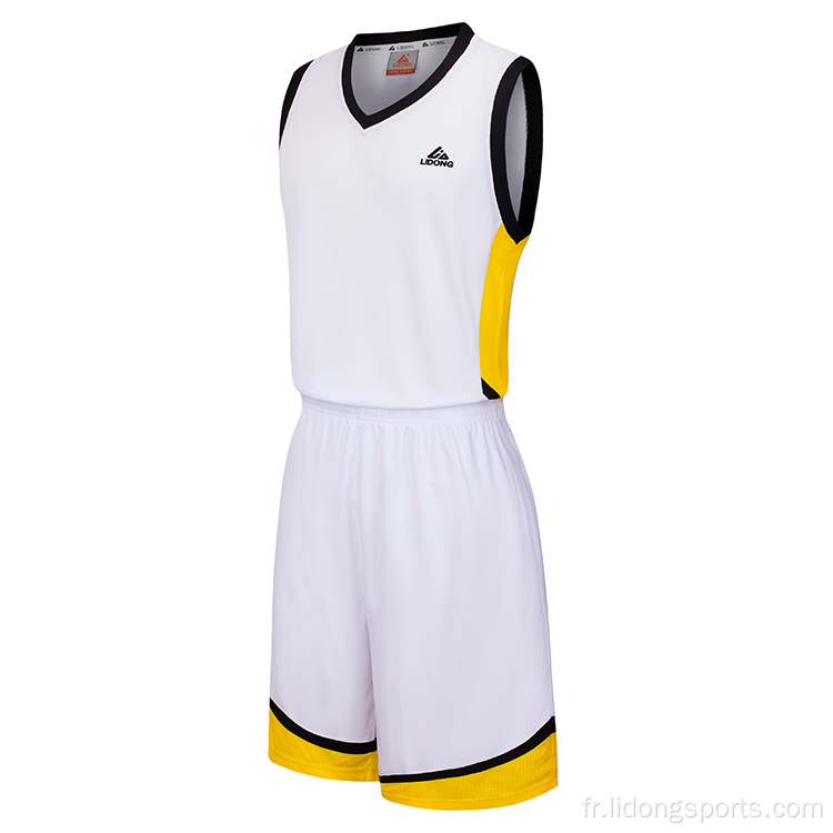 100% en maillot de basket-ball en polyester