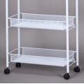 Movable bathroom storage trolley