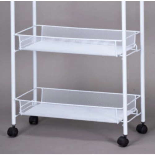 Movable bathroom storage trolley