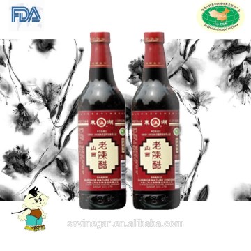 chinese brown fermented aged Vinegar 420ml bottle