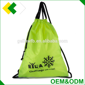 green color Polyester foldable shopping bag