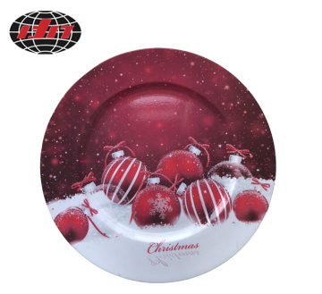 Christmas Ball Plastic Charger Plate