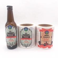 Custom Logo Adhesive Glass Beer Bottle Label Printing