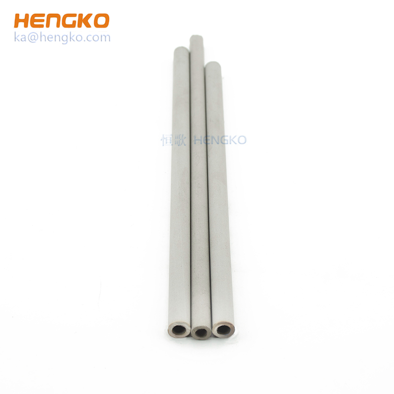 custom 5 60 micron 316L metal stainless steel sintered porous tube