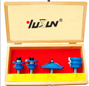 4PCS Rail Stile Bit Set