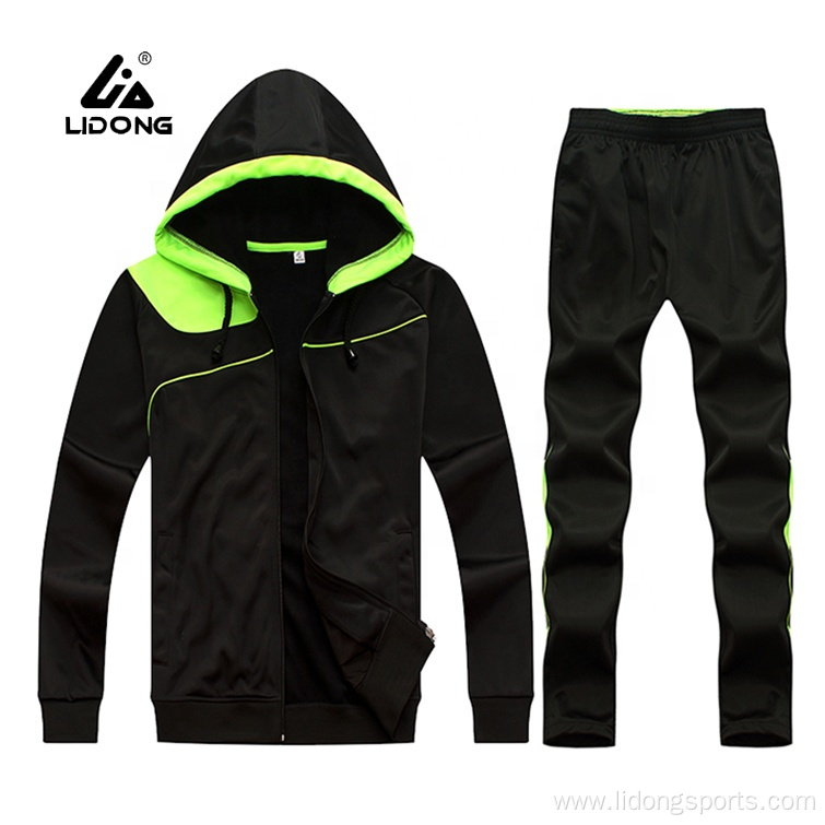 Wholesale Custom Sportswear Men Hooded Tracksuit