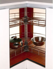 TKK 270 degree metal kitchen cabinet lazy susan