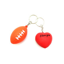 Promotional Pu Stress Balls Key Chain
