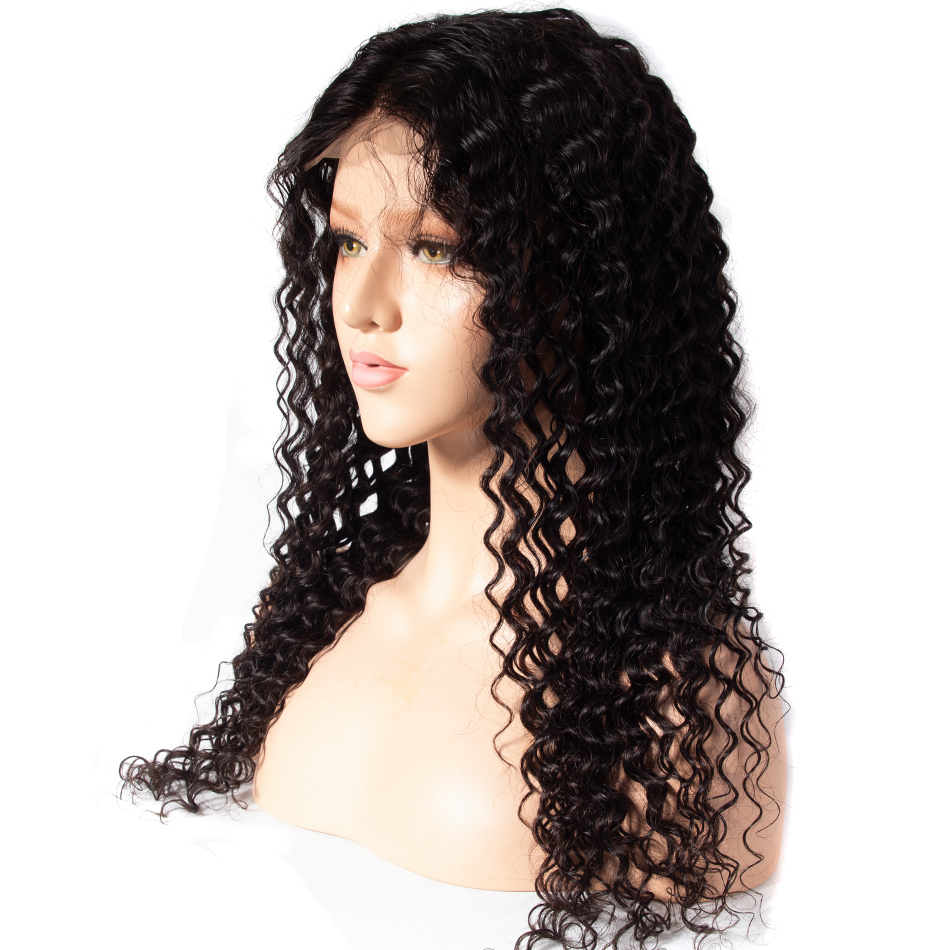 Best Selling Cuticle Aligned Raw Virgin Indian Hair 4X4 Deep Wave Lace Wigs Cheap Hair Extention and Wigs Free Sample