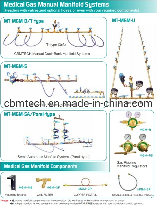 Medical & Industrial Gas Manifolds for Gas Pipelining System