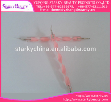 New Acrylic Handle Double Ended nail dotting tool kit nail dotting pen