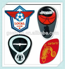 custom logo embossed pvc patch, rubber label