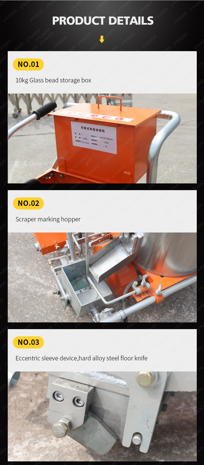 Small Equipment Thermoplastic Road Marking Machine